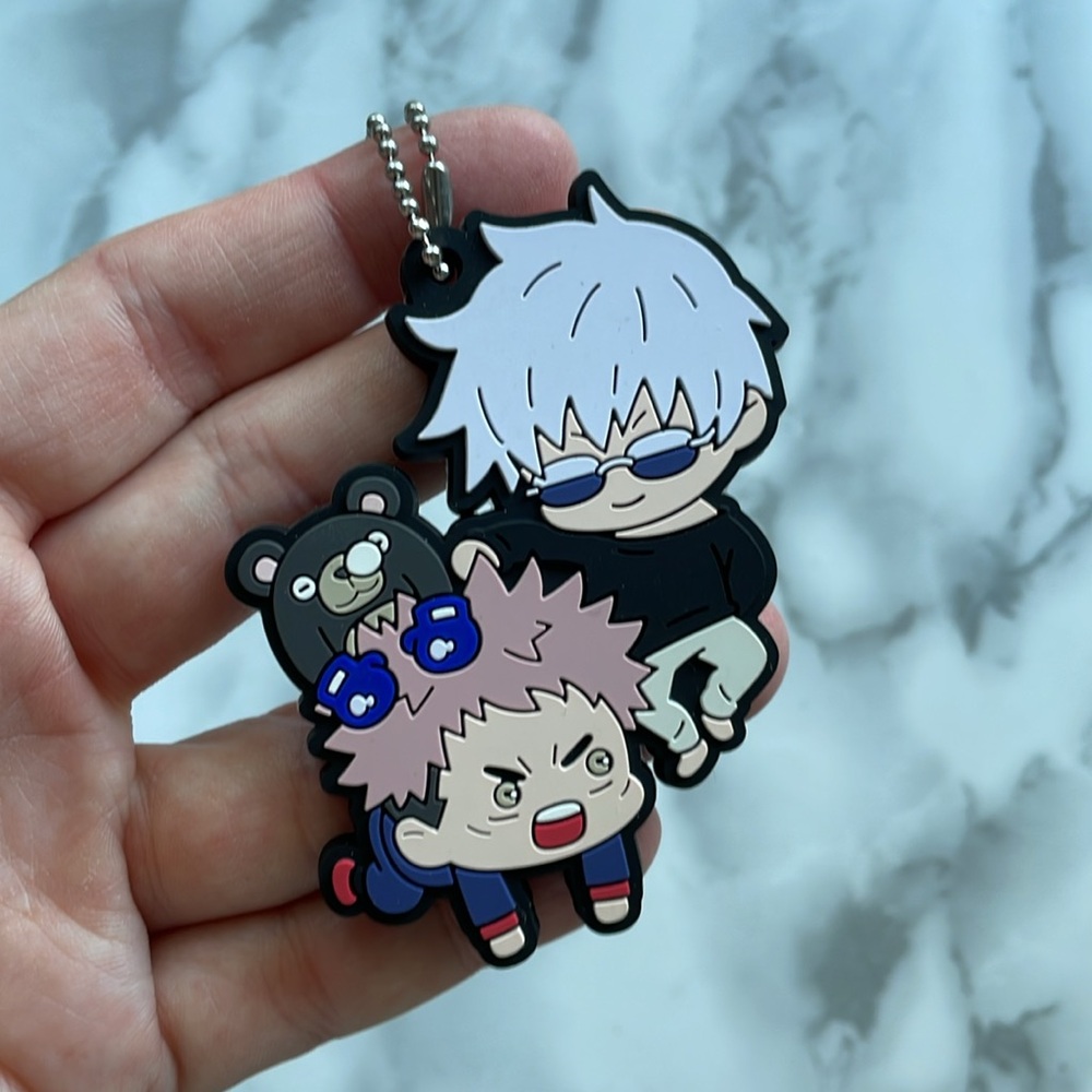 Jujutsu Kaisen rubber keychain - Itadori and Gojo